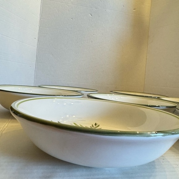 Gibson Designs PALM COURT GIDPAC Cereal Bowl Green Palm Tree Green - Set of 4 - Picture 16 of 16